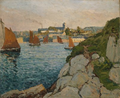 Douarnenez in Sunshine by Maxime Emile Louis Maufra