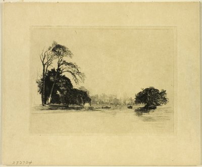 Banks of the Thames Near London by Maxime Lalanne