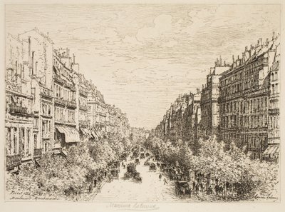 Boulevard Montmartre, Paris by Maxime Lalanne