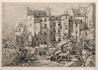 Demolition of Old Houses in Paris, 1862 by Maxime Lalanne