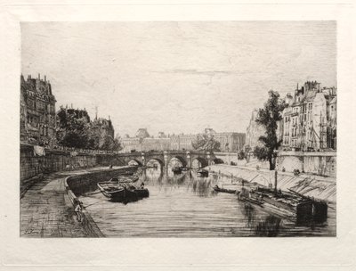 View from Pont St. Michel by Maxime Lalanne