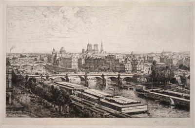 View from the Louvre, 1882 by Maxime Lalanne