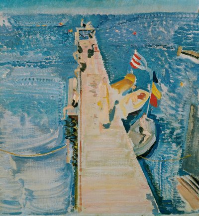 Landing Stage on the Baltic Sea by Maximilian Oppenheimer
