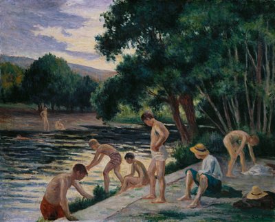 Bathers on the Banks of the Cure by Maximilien Luce