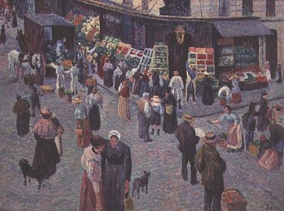 The Street of the Abbesses by Maximilien Luce