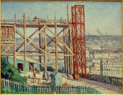 The Construction of the Sacré-Coeur by Maximilien Luce