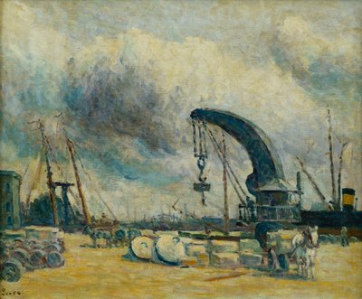 The Port, Quay at Schiedam by Maximilien Luce