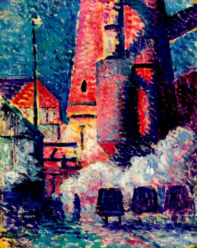 Tall Furnaces by Maximilien Luce