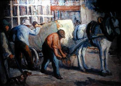 The Dray by Maximilien Luce
