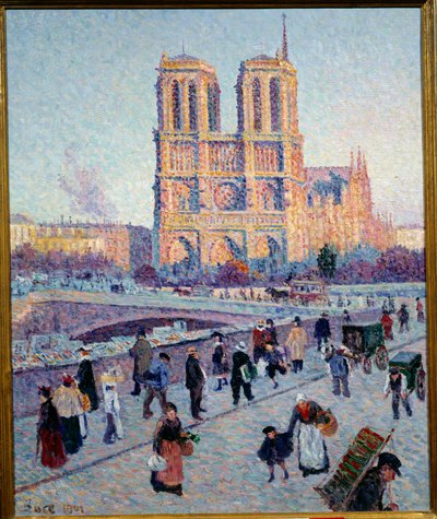 The Quai Saint Michel and Notre Dame by Maximilien Luce