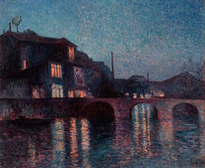 The River Sambre in Charleroi by Maximilien Luce