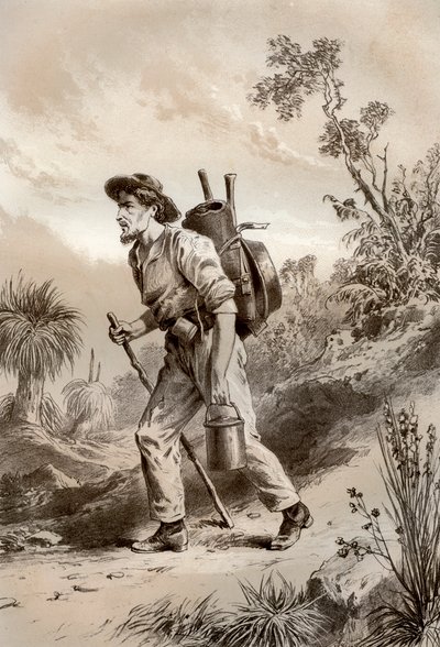 Digger on the Tramp, Australia, 1879 by McFarlane and Erskine