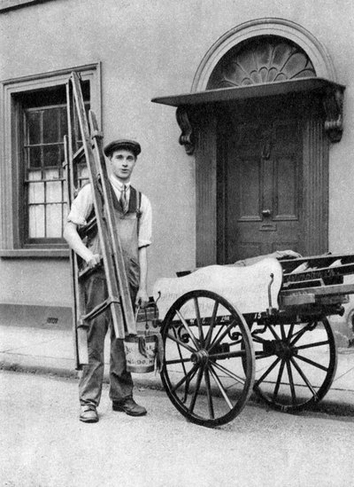Window Cleaner in Islington, London, 1926-1927 by McLeish