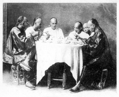 Dinner Time, Hong Kong, China, c1900s by Mee Cheung