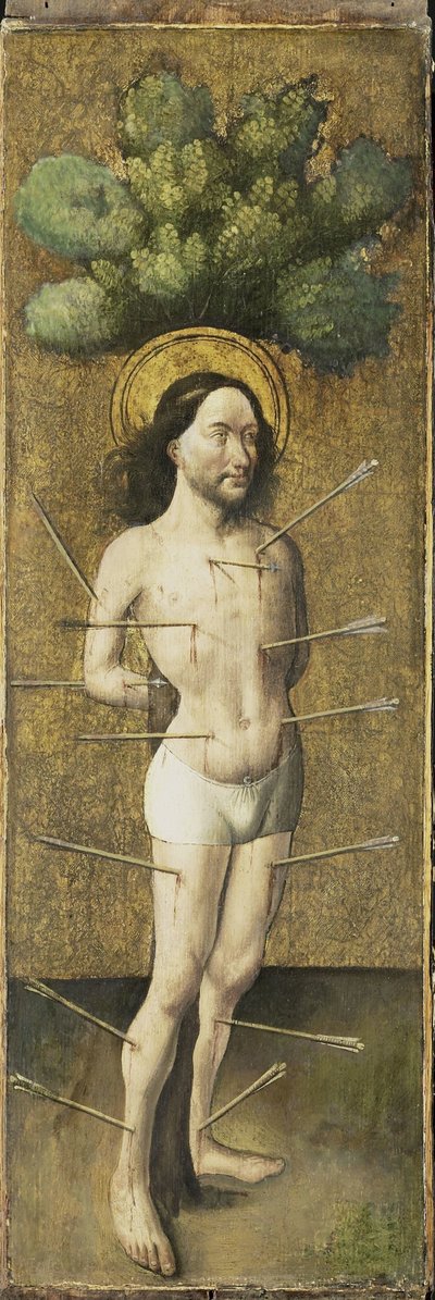 Saint Sebastian by Meester E.S. (circle of)