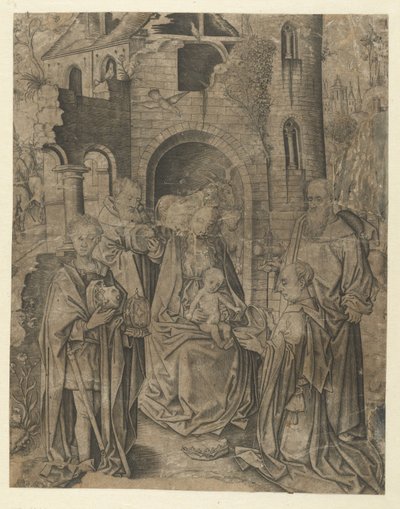Adoration of the Magi by Meester IAM van Zwoll