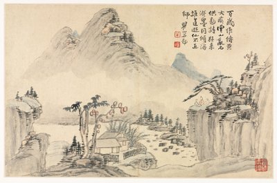 Landscapes in Various Styles after Old Masters by Mei Qing