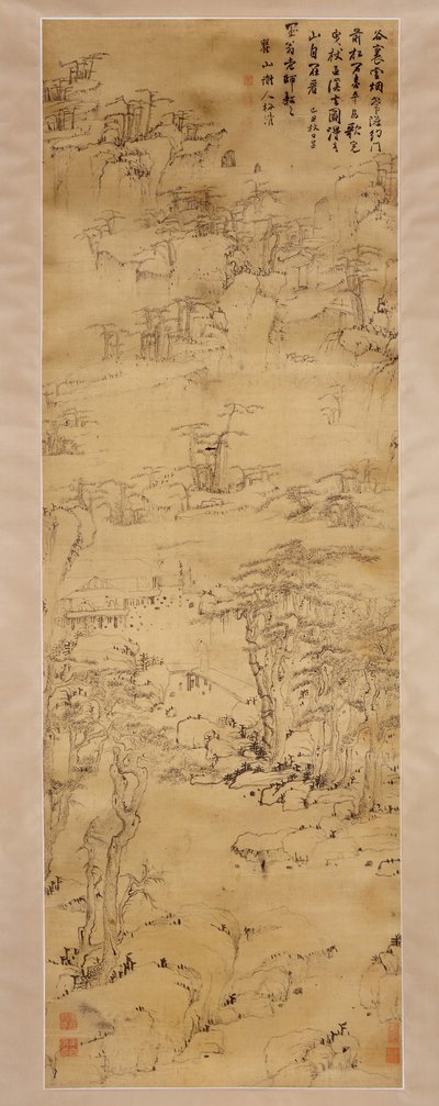 Strolling in a Misty Valley, 1649 by Mei Qing