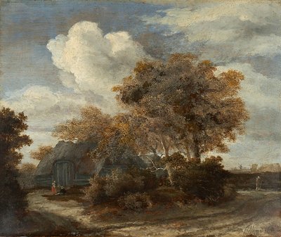 Hut along a Roadside by Meindert Hobbema