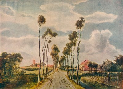 The Avenue at Middelharnis by Meindert Hobbema