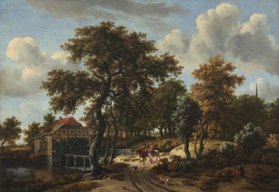 The Travelers by Meindert Hobbema
