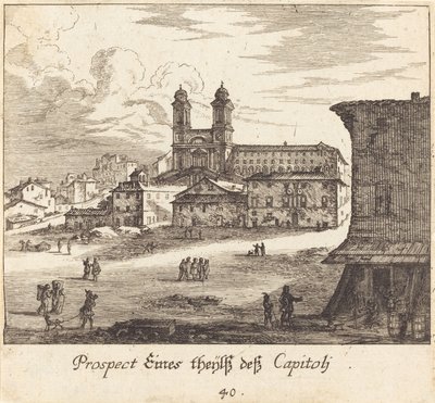 City View by Melchior Küsel after Johann Wilhelm Baur