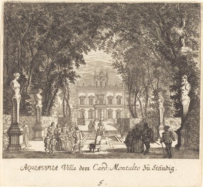 Villa Aquaviva by Melchior Küsel after Johann Wilhelm Baur