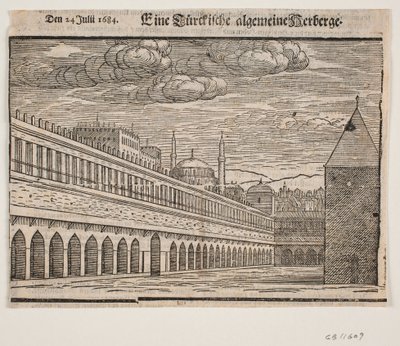 A Caravanserai (Han). Left Half by Melchior Lorck