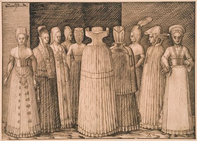 Ten Women of Stralsund by Melchior Lorck