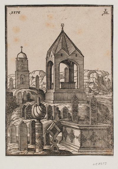 Turkish Graves by Melchior Lorck