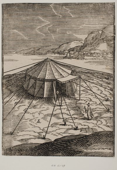 Turkish Military Tent by Melchior Lorck