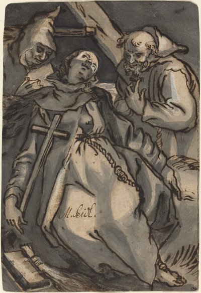 Saint Euphrosyne by Melchior Steidl after Abraham Bloemaert