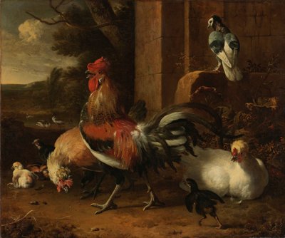 A Poultry Yard by Melchior d