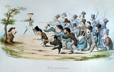 The End of a Caricaturist, 1860 by Melchiorre Delfico