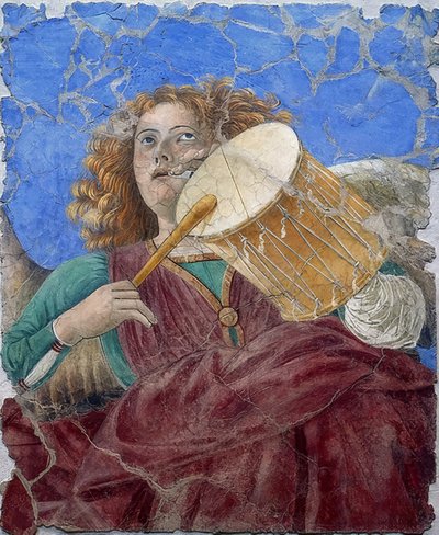 Musical Angel. Around 1480 by Melozzo da Forli