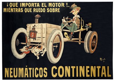 Continental tyres, c.1900 by Mich (1881 1923)