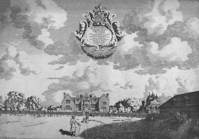 Bentley Hall Southern Prospect by Michael Burghers
