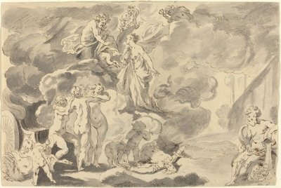 Death of Phaeton by Michael Burghers after Johann Liss