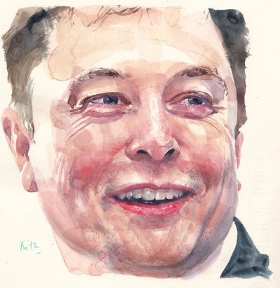 Elon Musk by Michael Frith