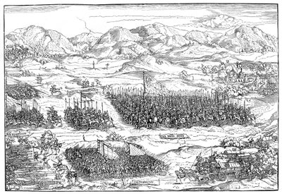 German Mercenaries on the March by Michael Ostendorfer