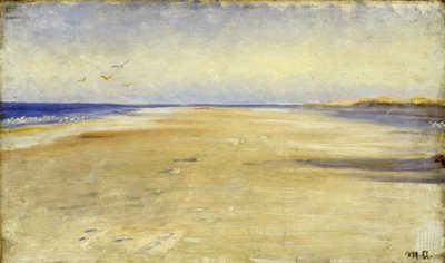 M.P. Ancher, On the Beach at Skagen by Michael Peter Ancher