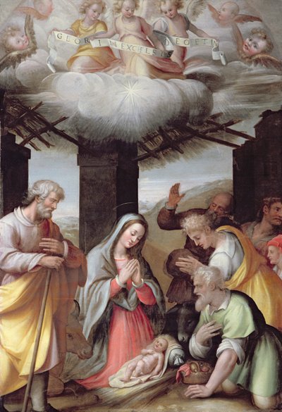 Adoration of the Shepherds by Michel Colombe
