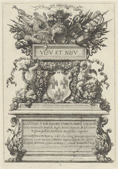 Frontispiece by Michel Dorigny, after Simon Vouet