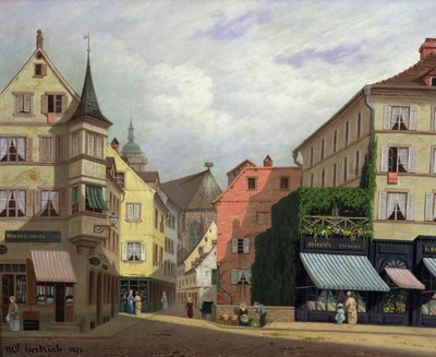 Maison Mathieu, Grand-Rue, Colmar, 1876 by Michel Hertrich