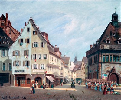 Place Du Marche-Aux-Fruits, Colmar, 1875 by Michel Hertrich