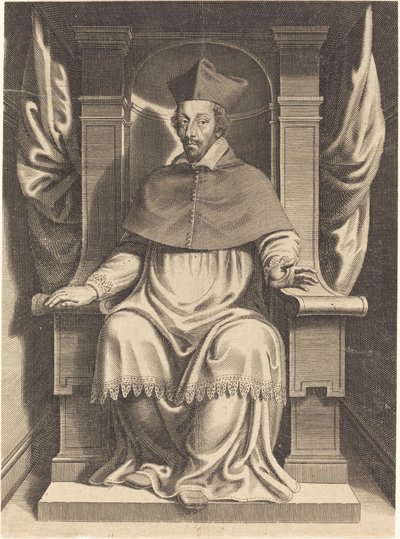 Armand Jean du Plessis, Cardinal Richelieu by Michel Lasne