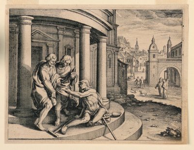 Peter and John at the Temple by Michel Lasne