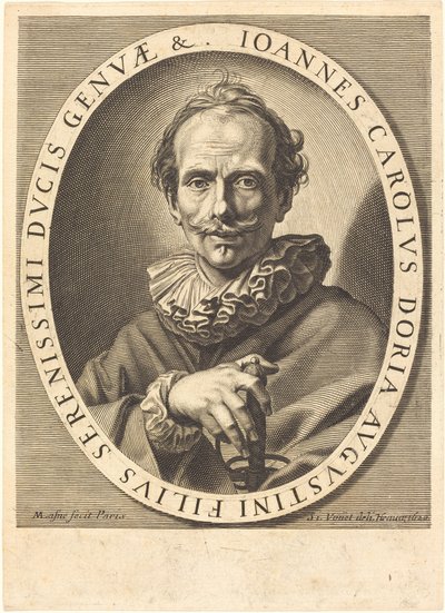 Jean Charles Doria by Michel Lasne after Simon Vouet