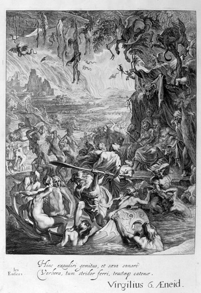 Scene of Hell, 1655 by Michel de Marolles