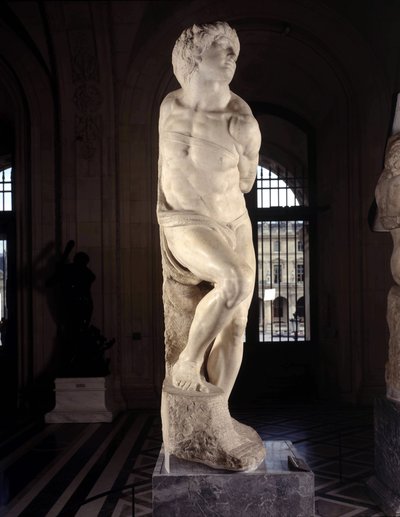 Captive, known as The Rebel Slave by Michelangelo Buonarroti